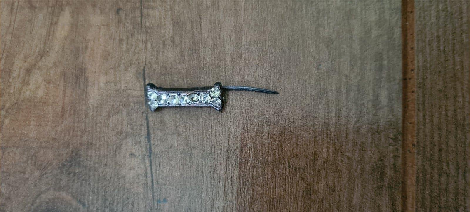 Vintage dasspeld, staafbroche, sjaalspeld, Sieraden, Tassen en Uiterlijk, Overige materialen, Gebruikt, Minder dan 4 cm, Ophalen of Verzenden