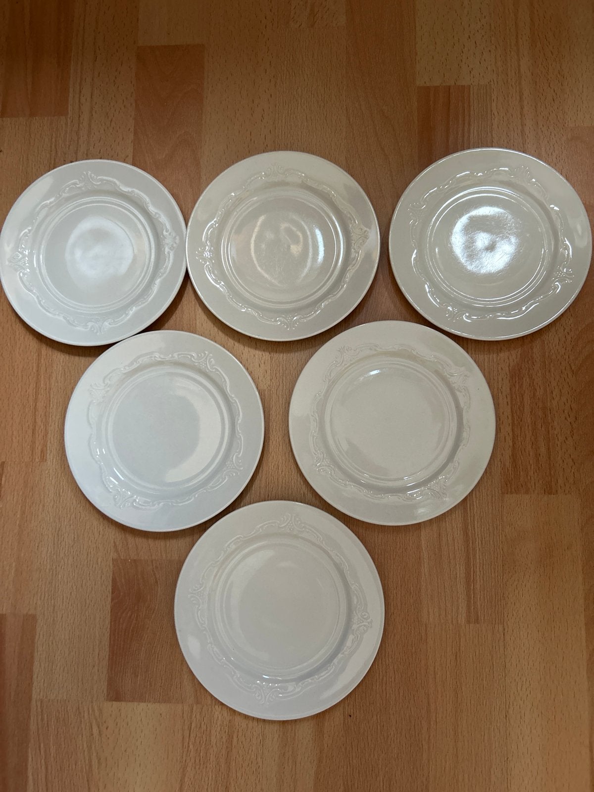 6x Scherzer Bavaria Germany Porseleinen gebaksbordjes, Huis en Inrichting, Gebruikt, Overige merken, Klassiek, Ophalen of Verzenden