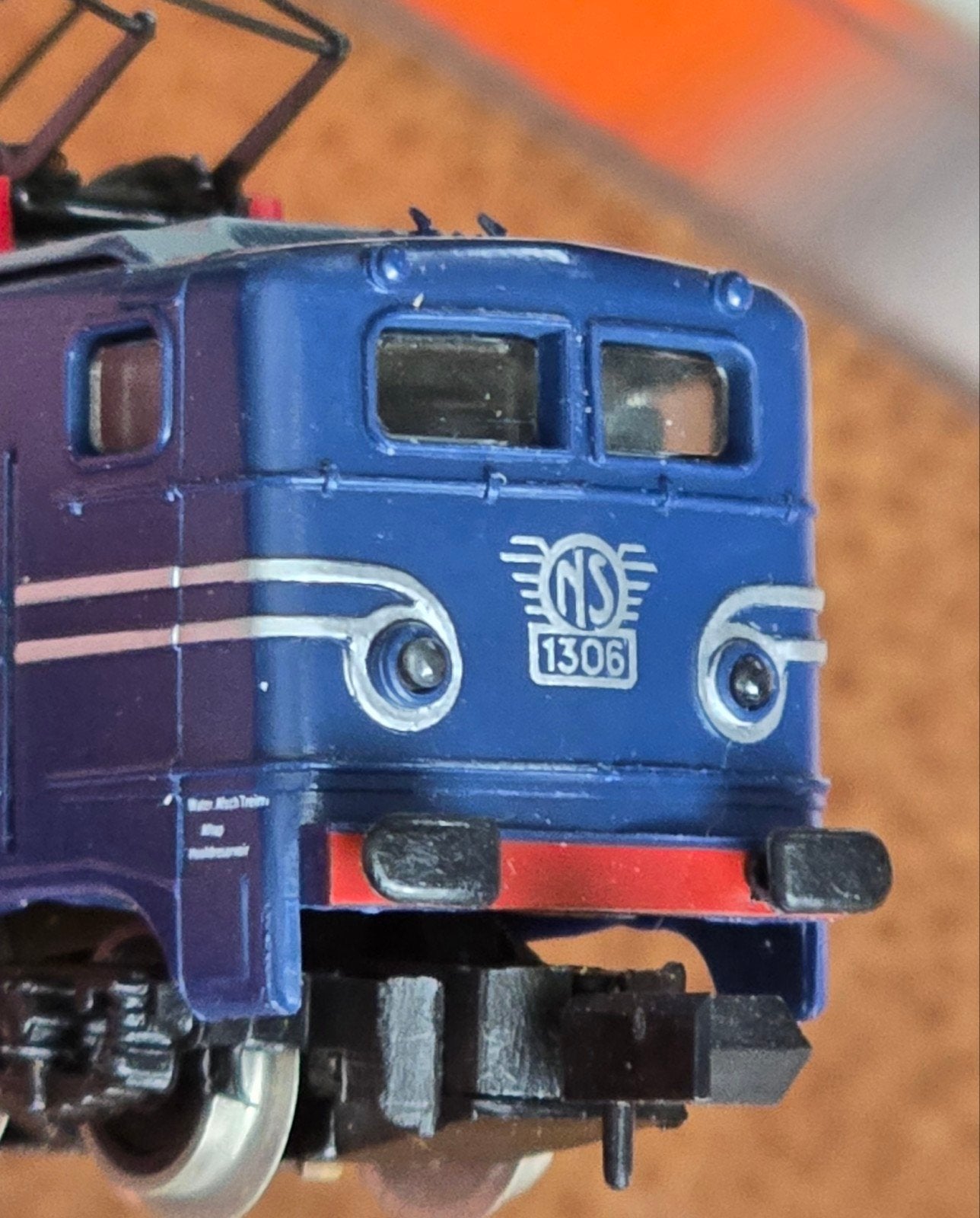 Arnold E-loc NS 1306 blauw, DC analoog Spoor N, Ophalen of Verzenden