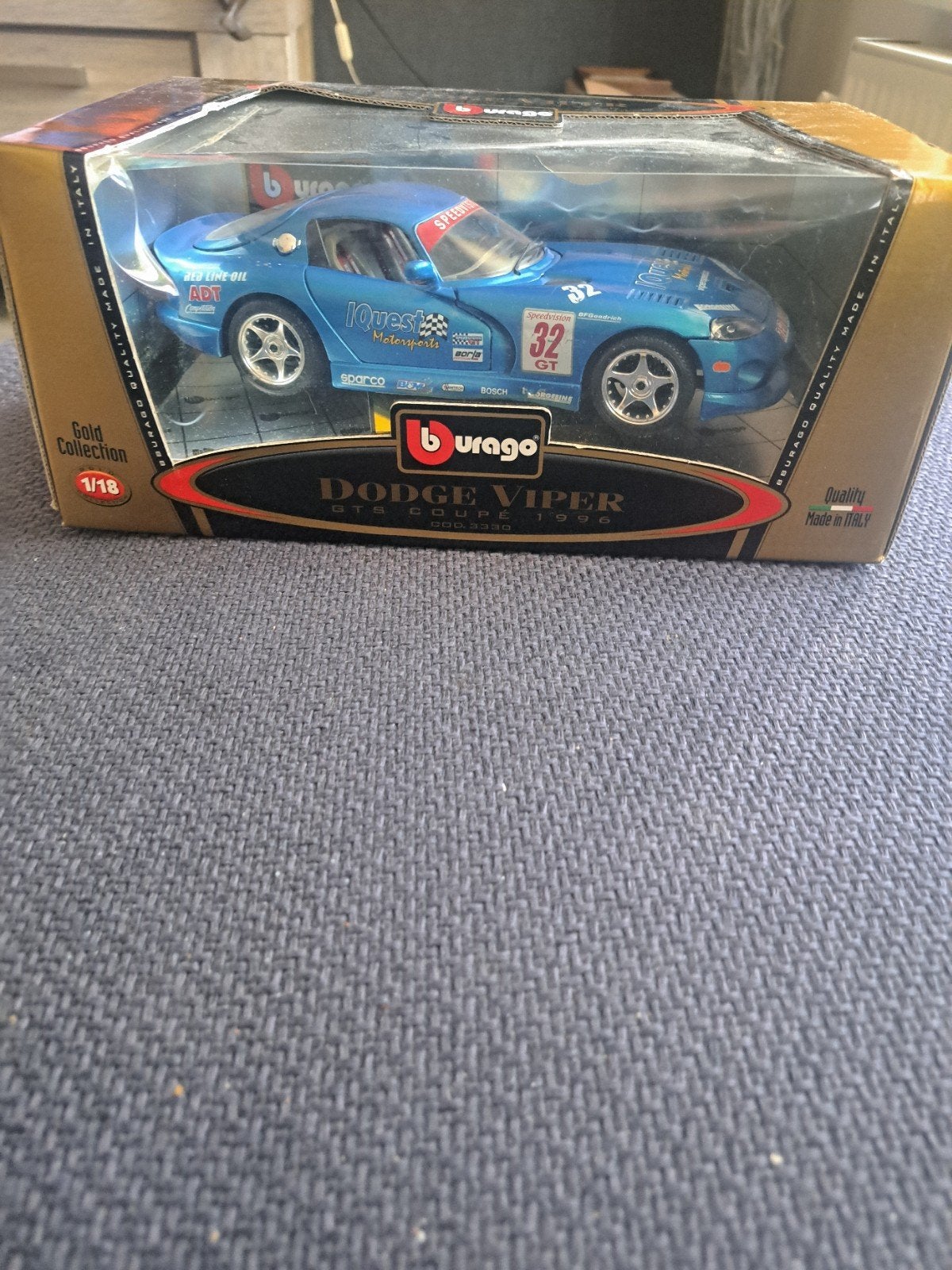 Burago old collection model dodge viper gts coupe 1996, Gebruikt, Auto, Italy, Ophalen of Verzenden