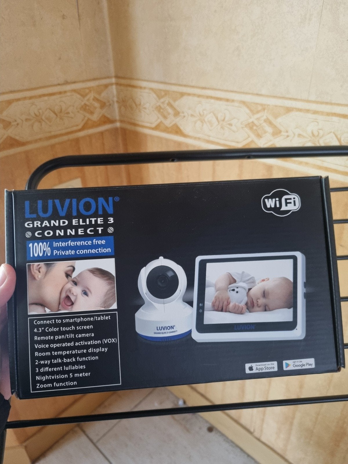 Luvion grand elite 3, Kinderen en Baby's, Babyfoons, Ophalen of Verzenden, Gebruikt