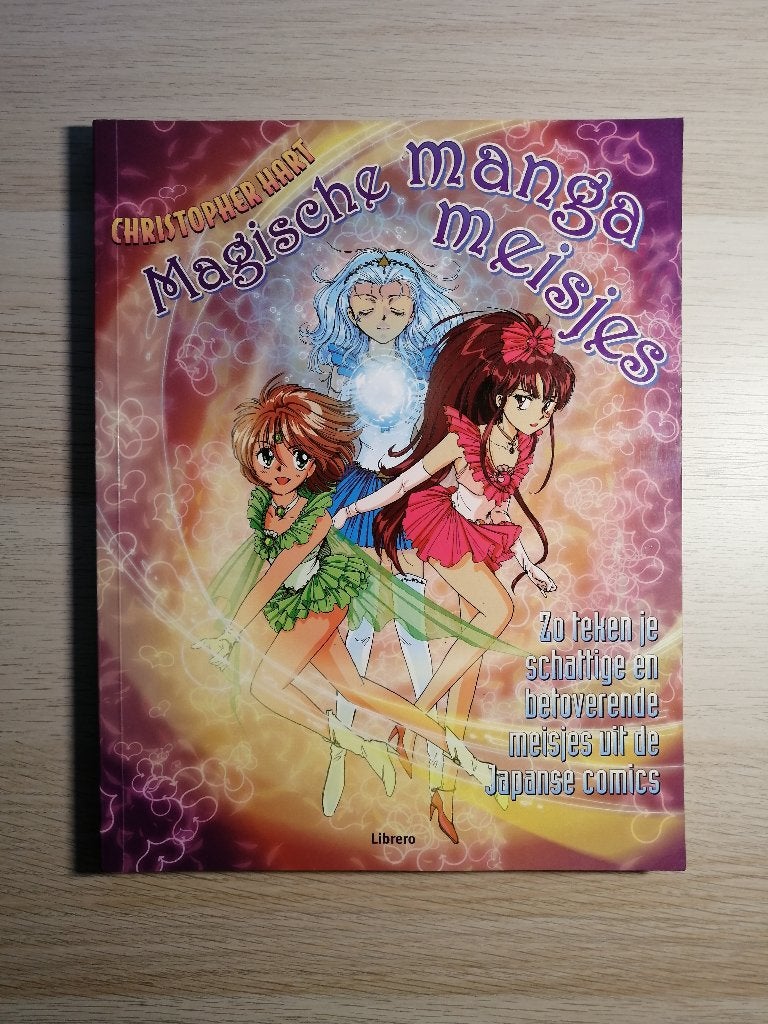 Tekenboek - Magische Manga Meisjes - Christopher Hart, Verzenden, Zo goed als nieuw, Tekenen en Schilderen, Geschikt voor kinderen