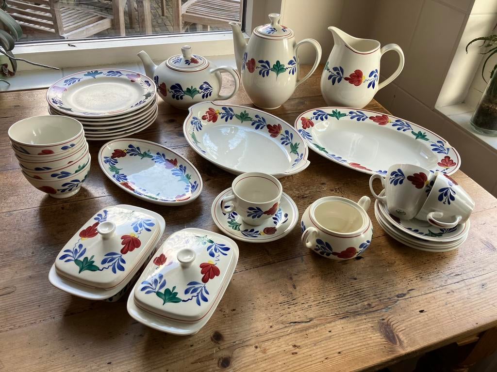 Boerenbont servies, Antiek en Kunst, Antiek | Servies compleet, Ophalen
