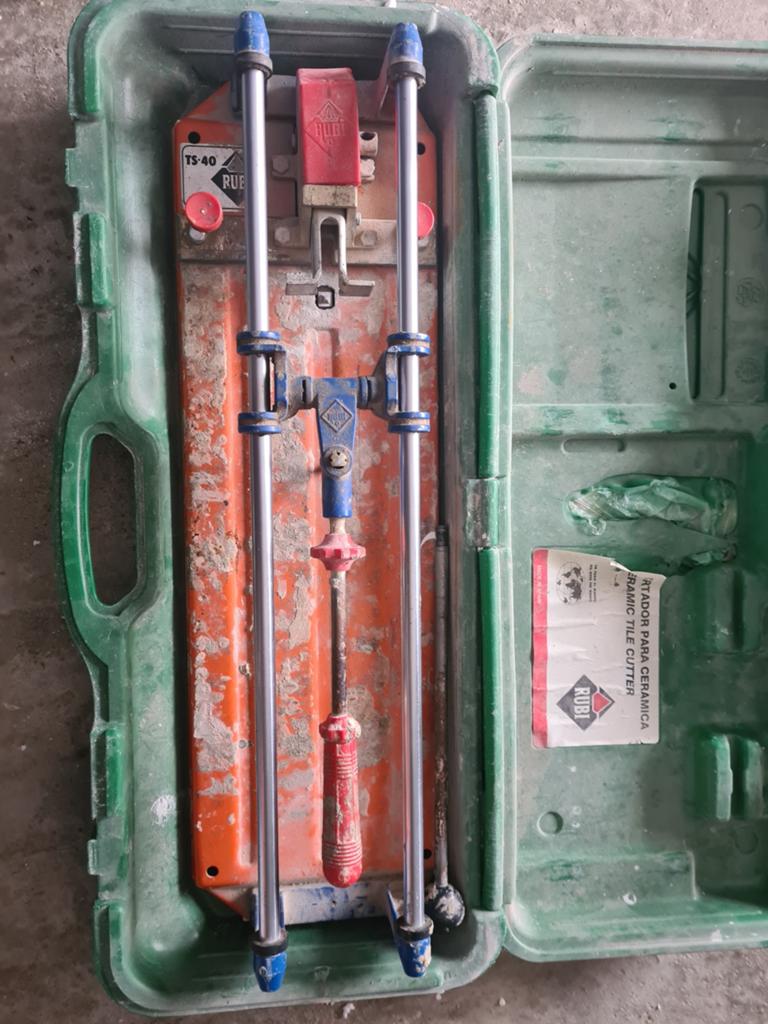 Rubi TS-40 Tegelsnijder - Gebruikt maar functioneel, Doe-het-zelf en Verbouw, Tegels, Ophalen