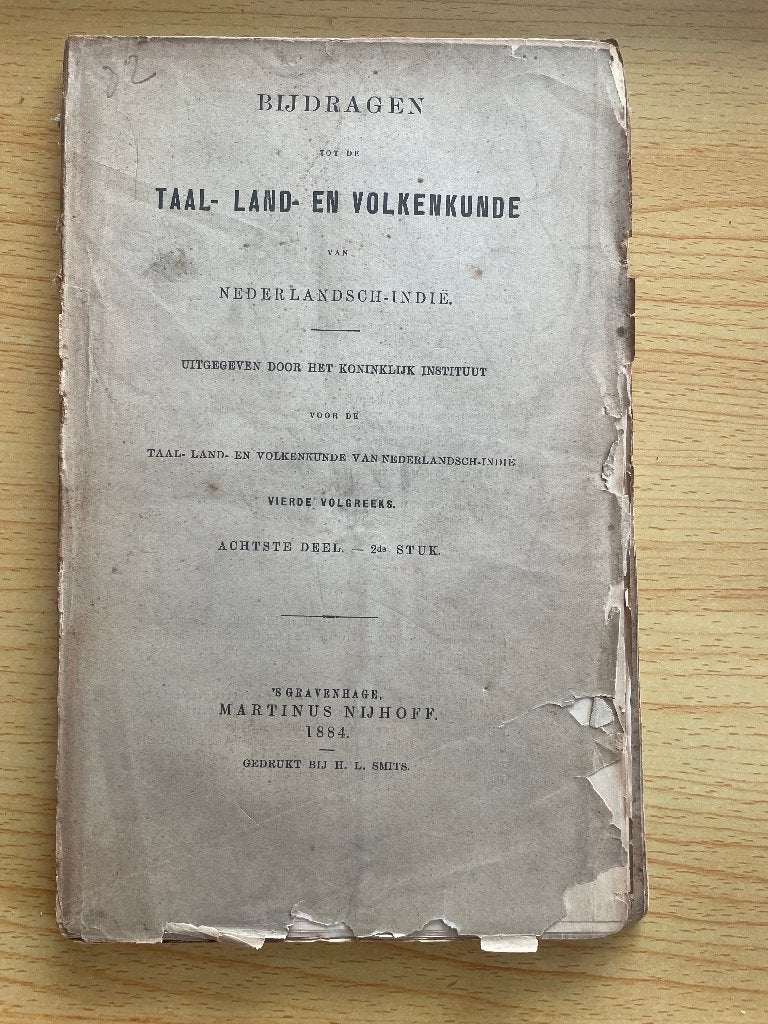 Bijdragen tot de Taal-, Land- en Volkenkunde van N.-Indië 32, Boeken, Ophalen of Verzenden, Gelezen, Diverse auteurs