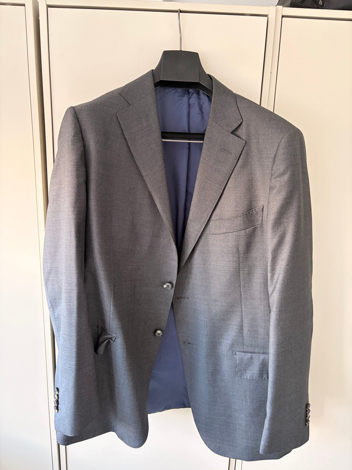 Suitsupply grijs colbert maat 58- Zo goed als nieuw, Verzenden, Zo goed als nieuw, Maat 56/58 (XL), Grijs