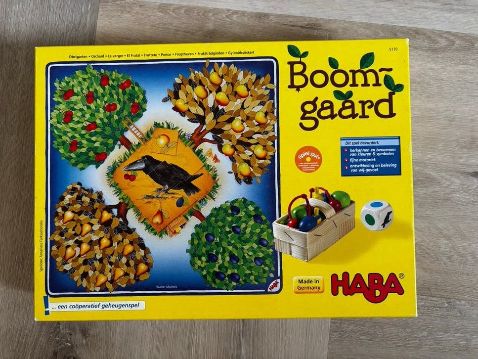 HABA Boomgaard: bordspel voor kinderen, Ophalen, Zo goed als nieuw