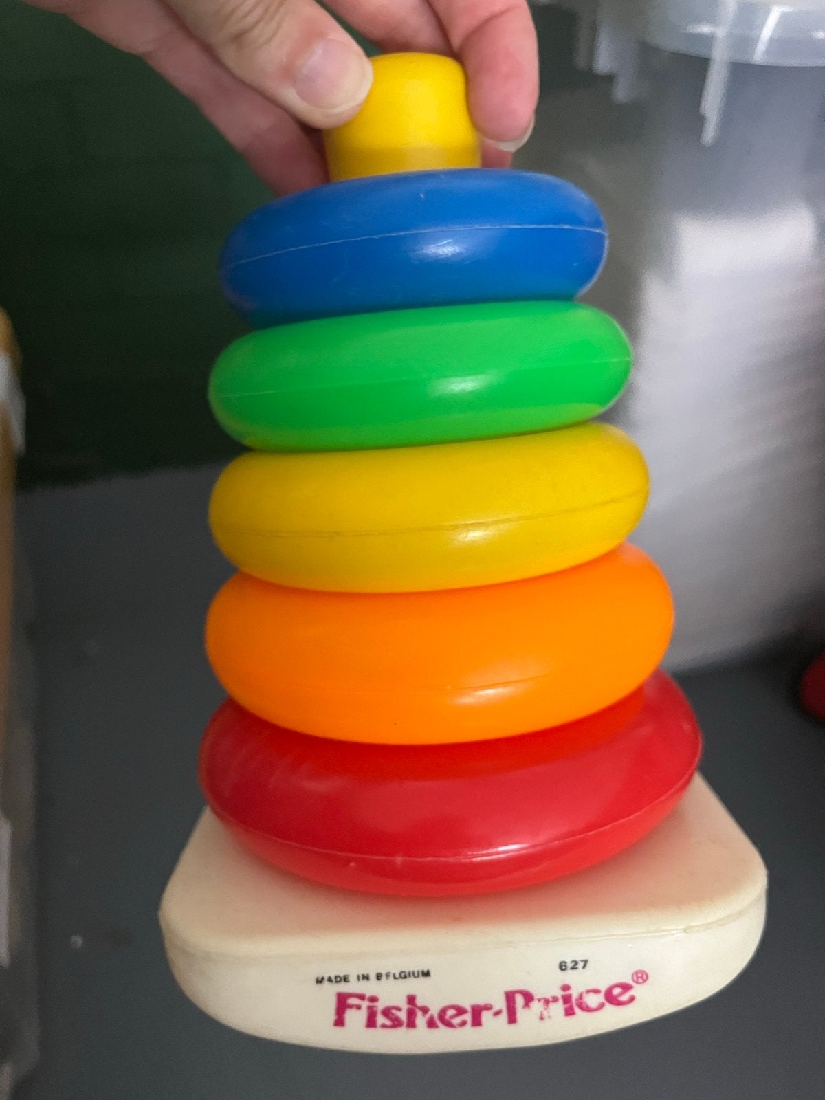 Fisher-Price Stapeltoren - Kleurrijk Stapelspel voor Baby's, Ophalen, Gebruikt, Speelset