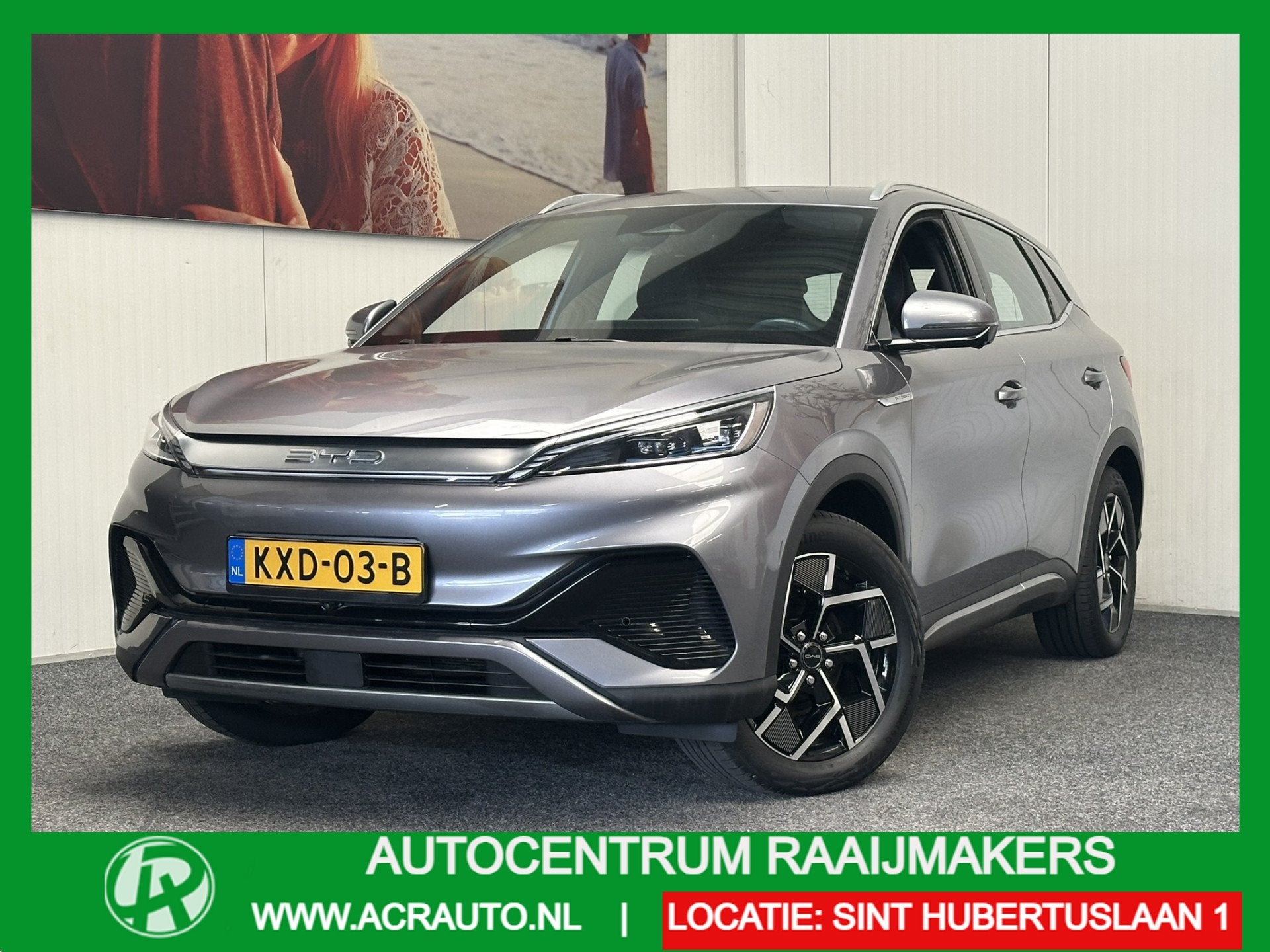 BYD ATTO 3 DESIGN 60 kWh WLTP 420 KM * 45 STUKS OP VOORRAAD*, Auto's, Dealer onderhouden, Gebruikt, Zwart, Verwarmde buitenspiegels