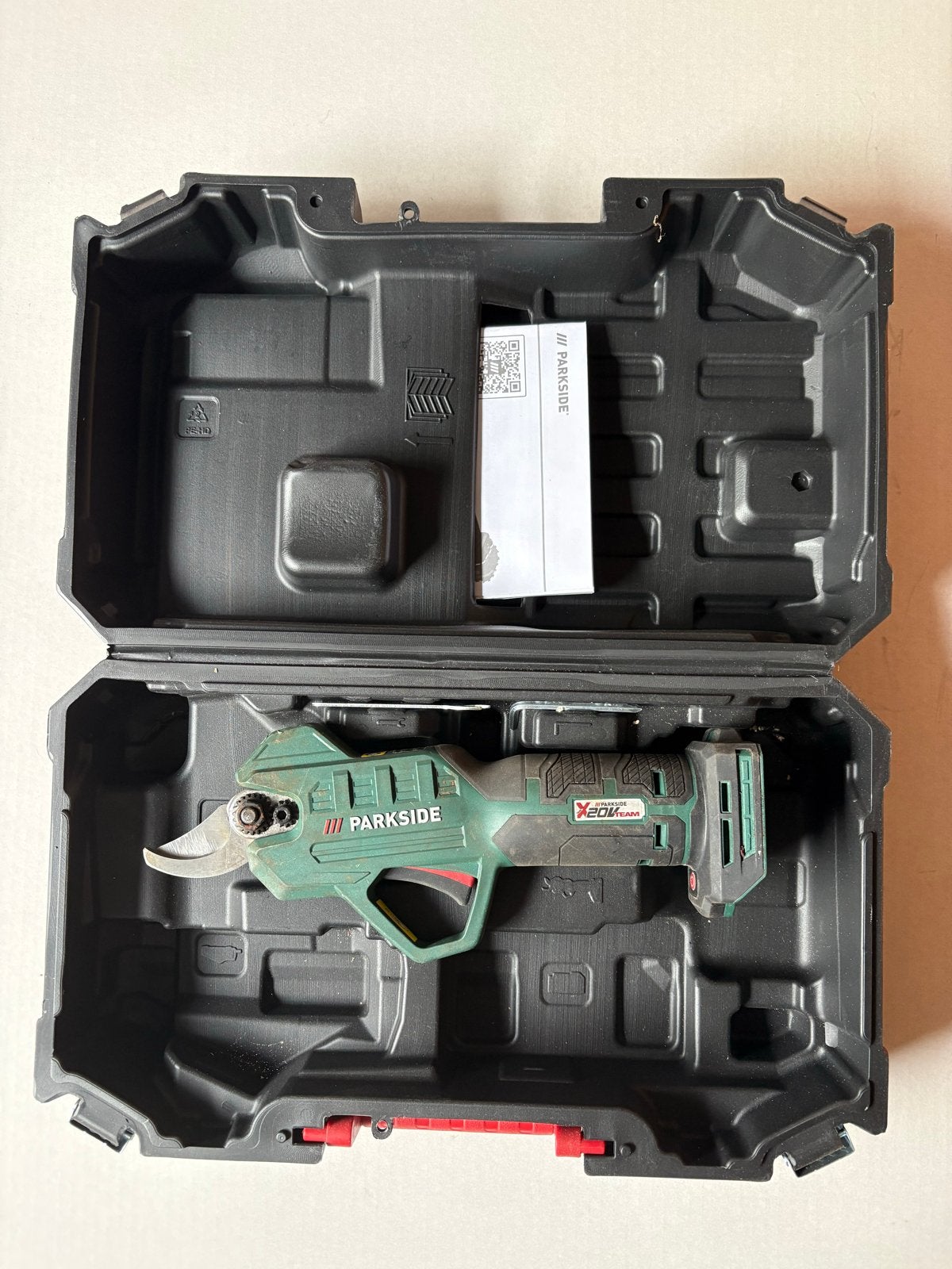 Parkside Accu-takkenschaar 20V (zonder accu en lader), Tuin en Terras, Ophalen of Verzenden, Gebruikt, 20 t/m 29 mm