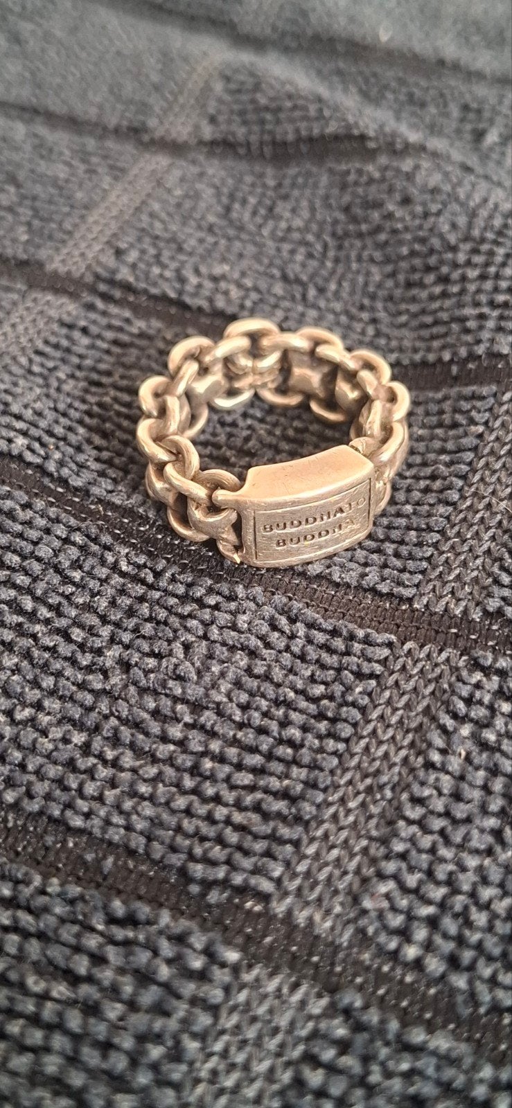 Buddha to buddah zilveren ring, Sieraden, Tassen en Uiterlijk, Ringen, 18 tot 19, Gebruikt, Ophalen of Verzenden, Dame of Heer