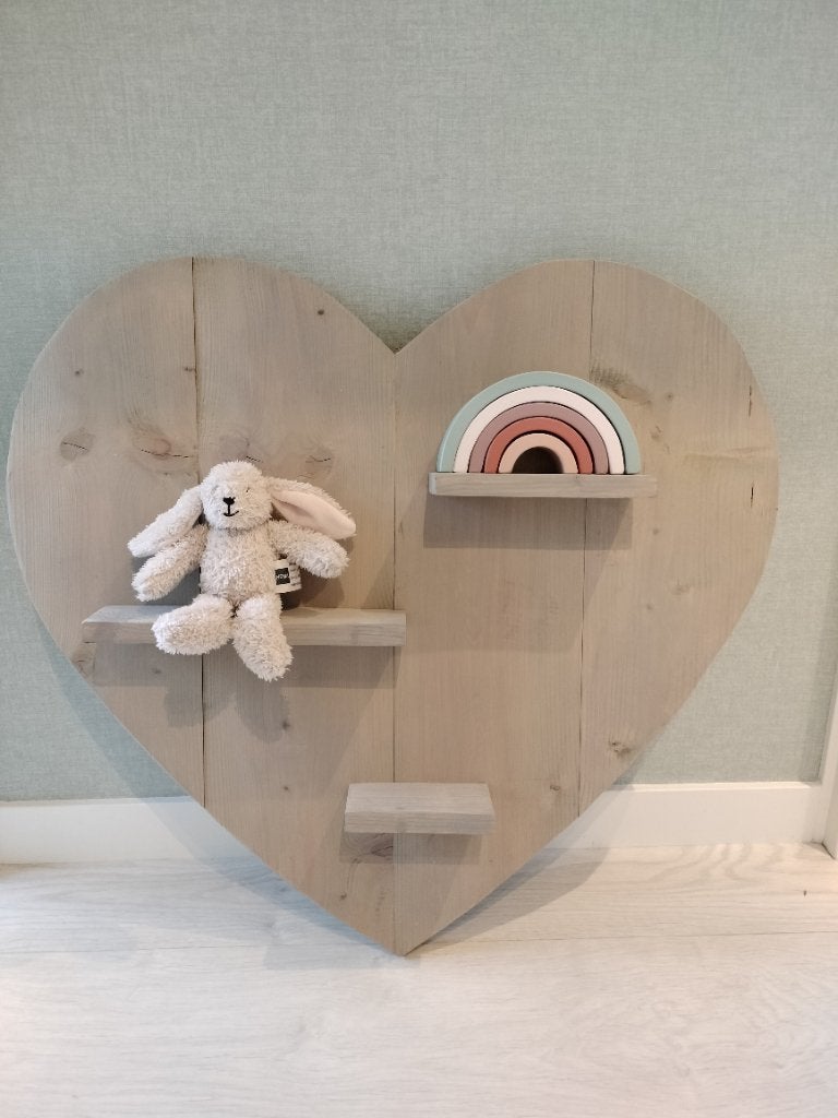 Steigerhouten hart/wandplank nieuw!, Ophalen, Nieuw