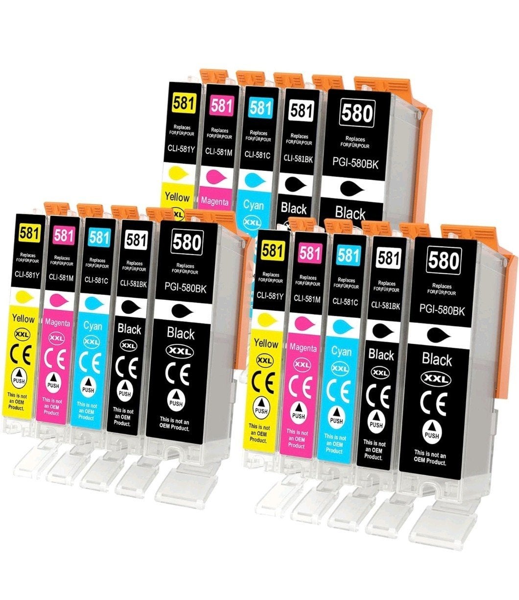 nieuw. 15x in doos.580 XXL 581 XXL ink cartridges, Ophalen of Verzenden, Nieuw