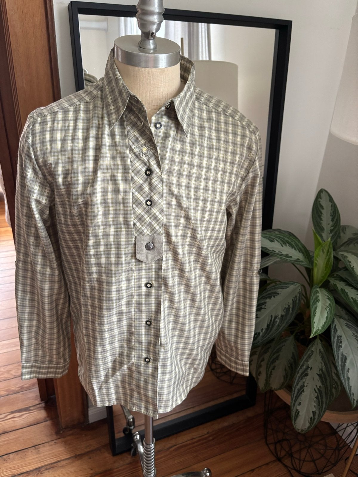 Wolperdinger Geruite Blouse Maat 44, Maat 42/44 (L), Zo goed als nieuw, Lange mouw, Meerkleurig
