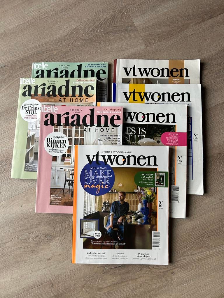 VT wonen en Ariadne At Home, Boeken, Ophalen, Gelezen, Damesbladen