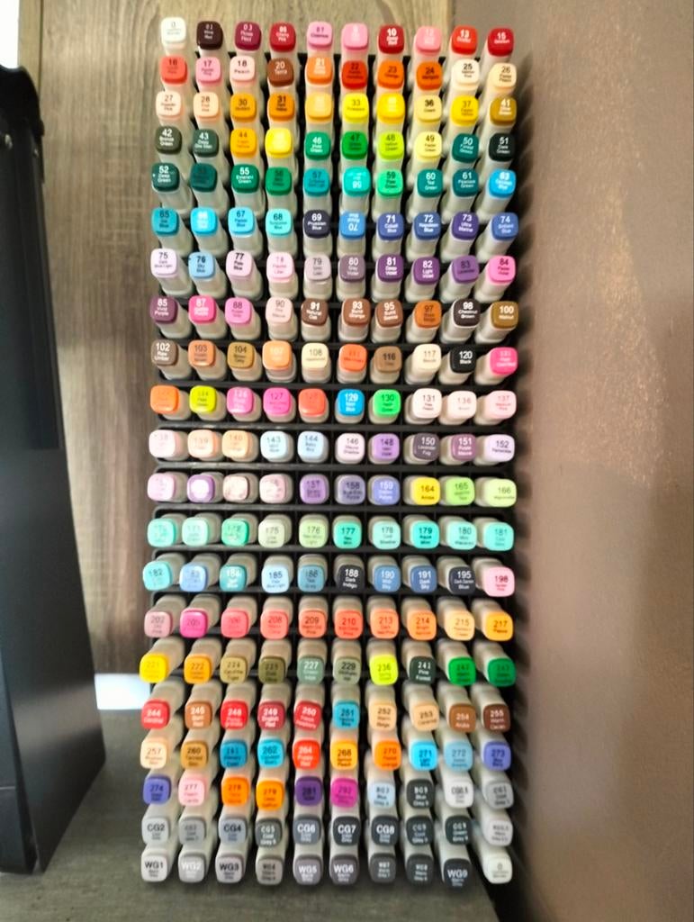 210 Decotime Aquamarkers + enkele andere merken, Ophalen, Gebruikt, Potlood of Stift