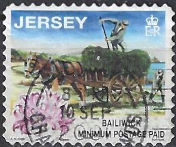 Jersey 91, Ophalen of Verzenden, Gestempeld