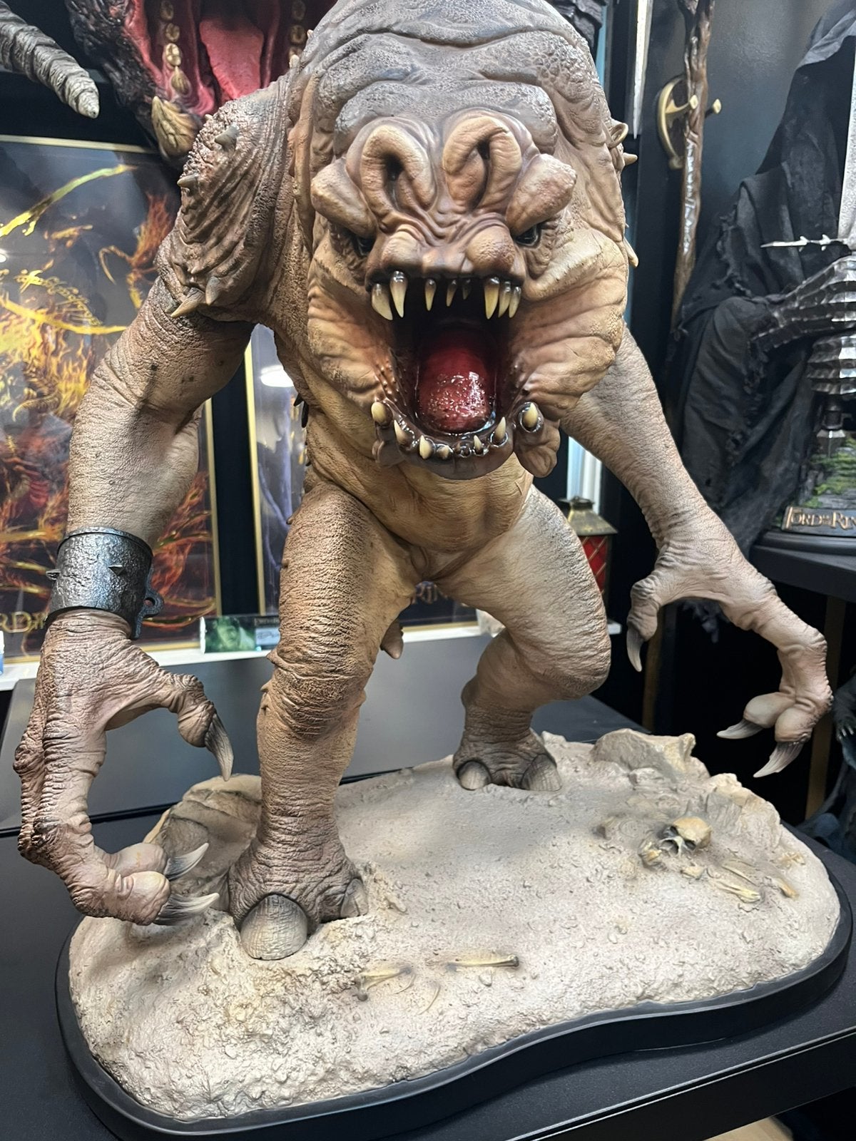 Sideshow rancor deluxe star wars 1:6 hot toys, Ophalen of Verzenden, Zo goed als nieuw, Actiefiguurtje