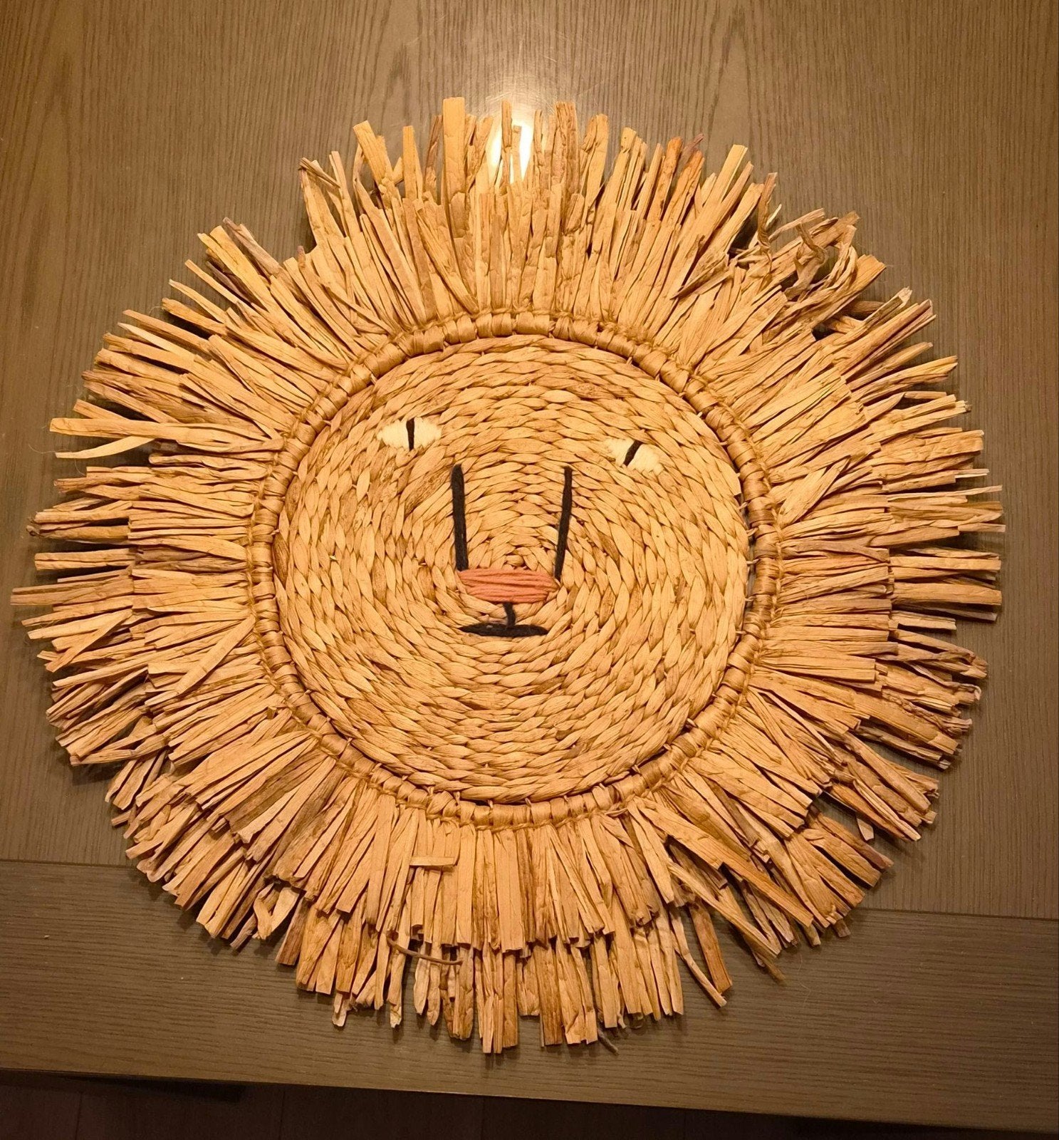 muur decoratie, Ophalen of Verzenden, Gebruikt, Beige, Wandhanger