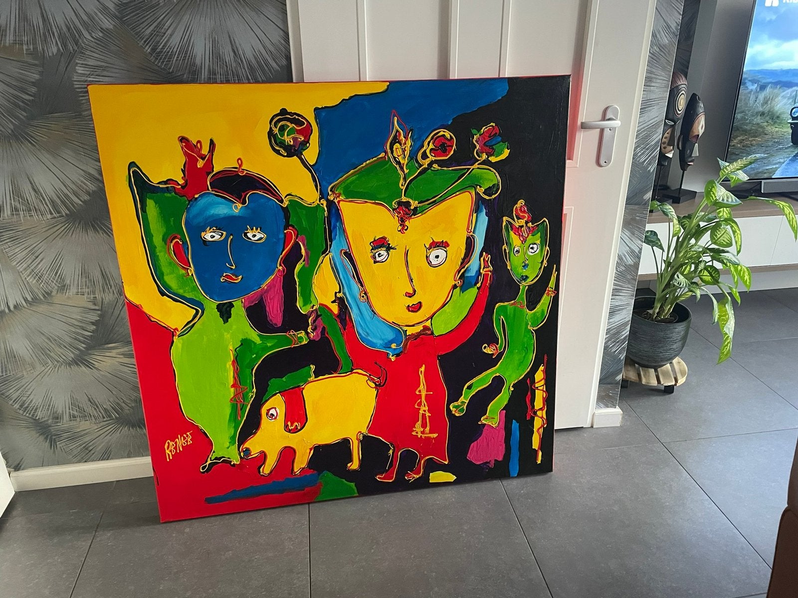 Nieuwe levendig schilderij, Ophalen