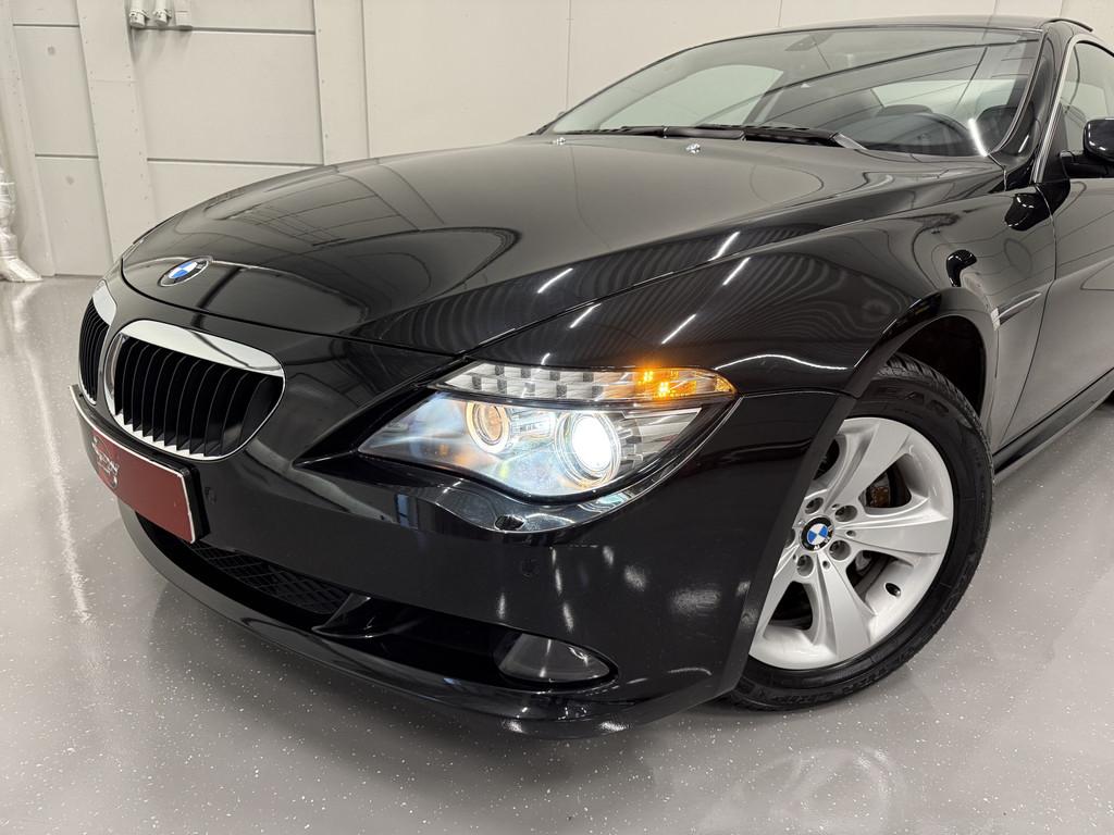 BMW 6 Serie 630i High Exe 48.232km/PANO/LEER/XENON/SOFT-CLOS, Auto's, Achterwielaandrijving, Gebruikt, Zwart, Met garantie (alle)