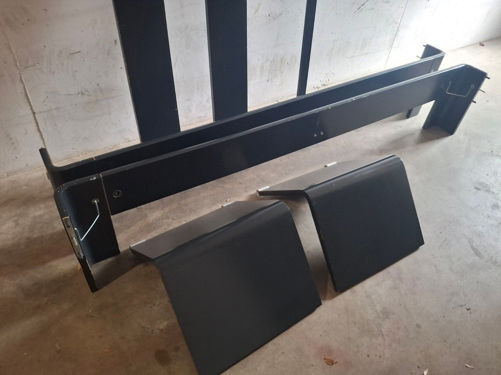 Auping Auronde ombouw donker grijs 180x200cm, Ophalen, Gebruikt, Tweepersoons, 180 cm