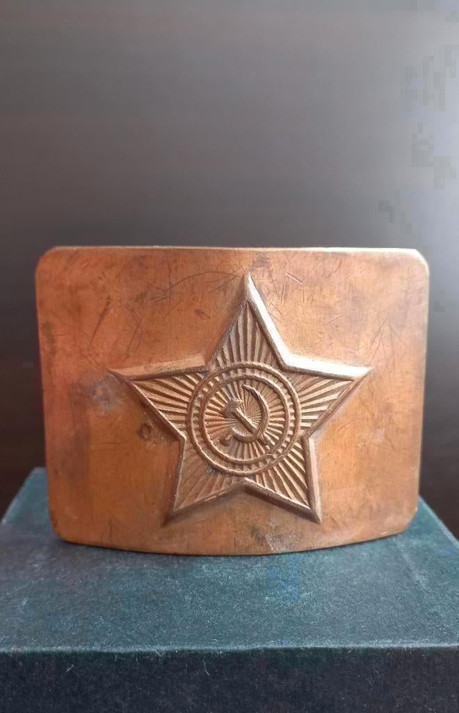 Antiek bronzen gesp militaire, Verzamelen, Ophalen of Verzenden