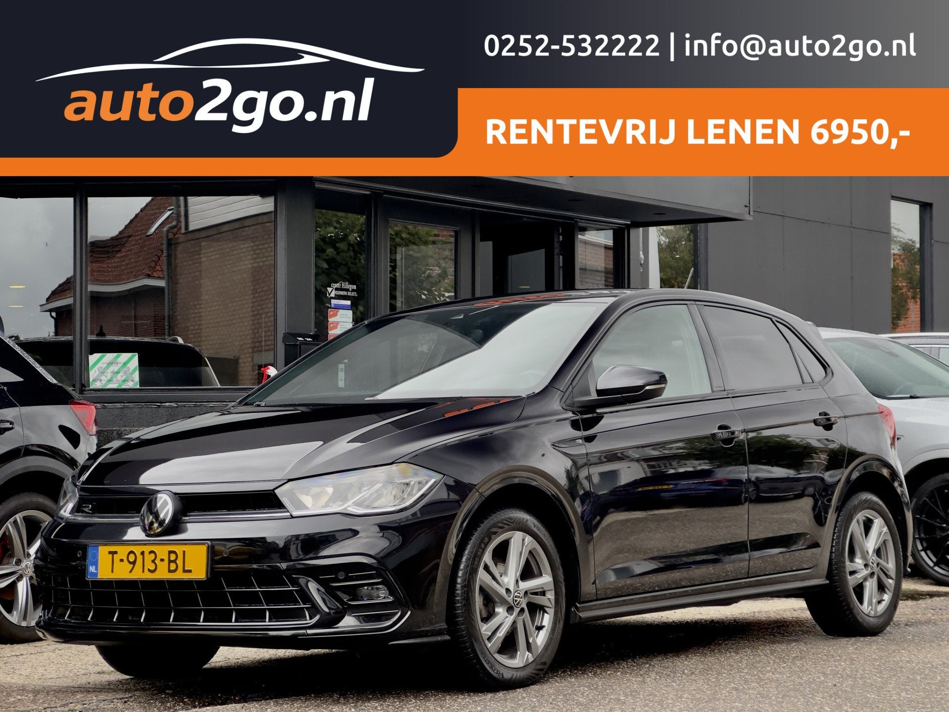 Volkswagen Polo 1.0 TSI R-LINE ACTIE! BETAAL NU 50% 6950 DE, Voorwielaandrijving, Dealer onderhouden, Gebruikt, Euro 6