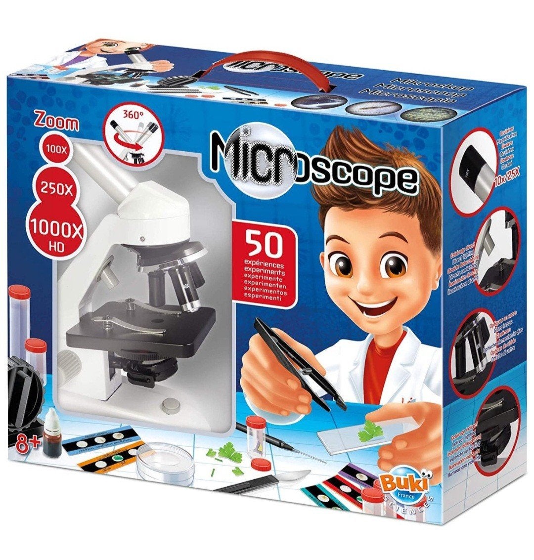 Microscoop 50 experimenten van het merk Buki, Boeken, Ophalen, Zo goed als nieuw, Overige onderwerpen