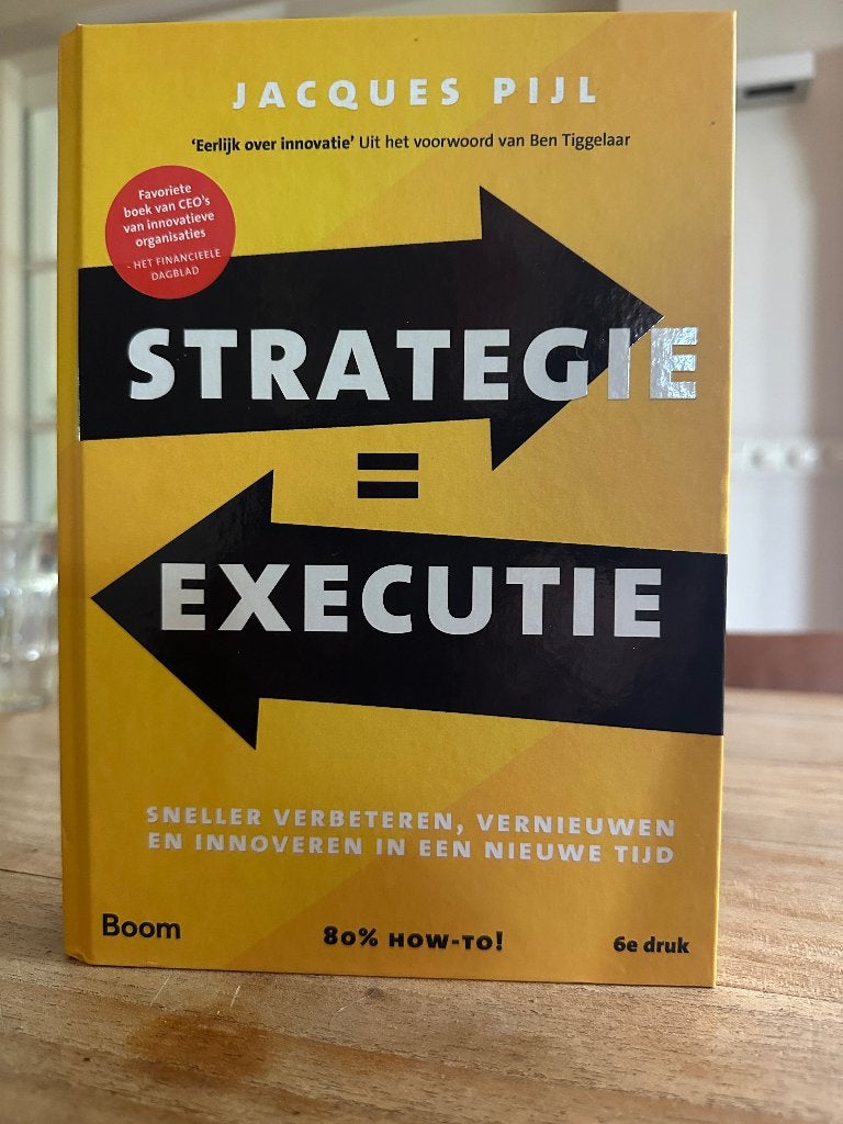 Strategie = Executie, Nieuw, Ophalen of Verzenden, Management, Pijl