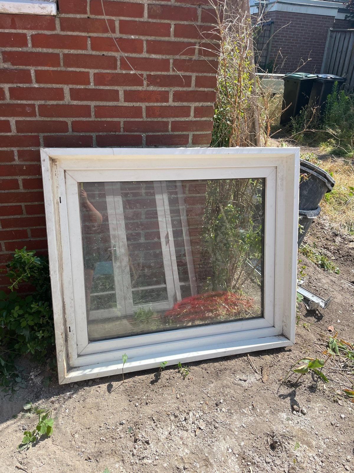 Kozijn met glas - Eenvoudig te reinigen, Doe-het-zelf en Verbouw, Kozijnen en Schuifpuien, Ophalen, Kunststof, Gebruikt, Raamkozijn