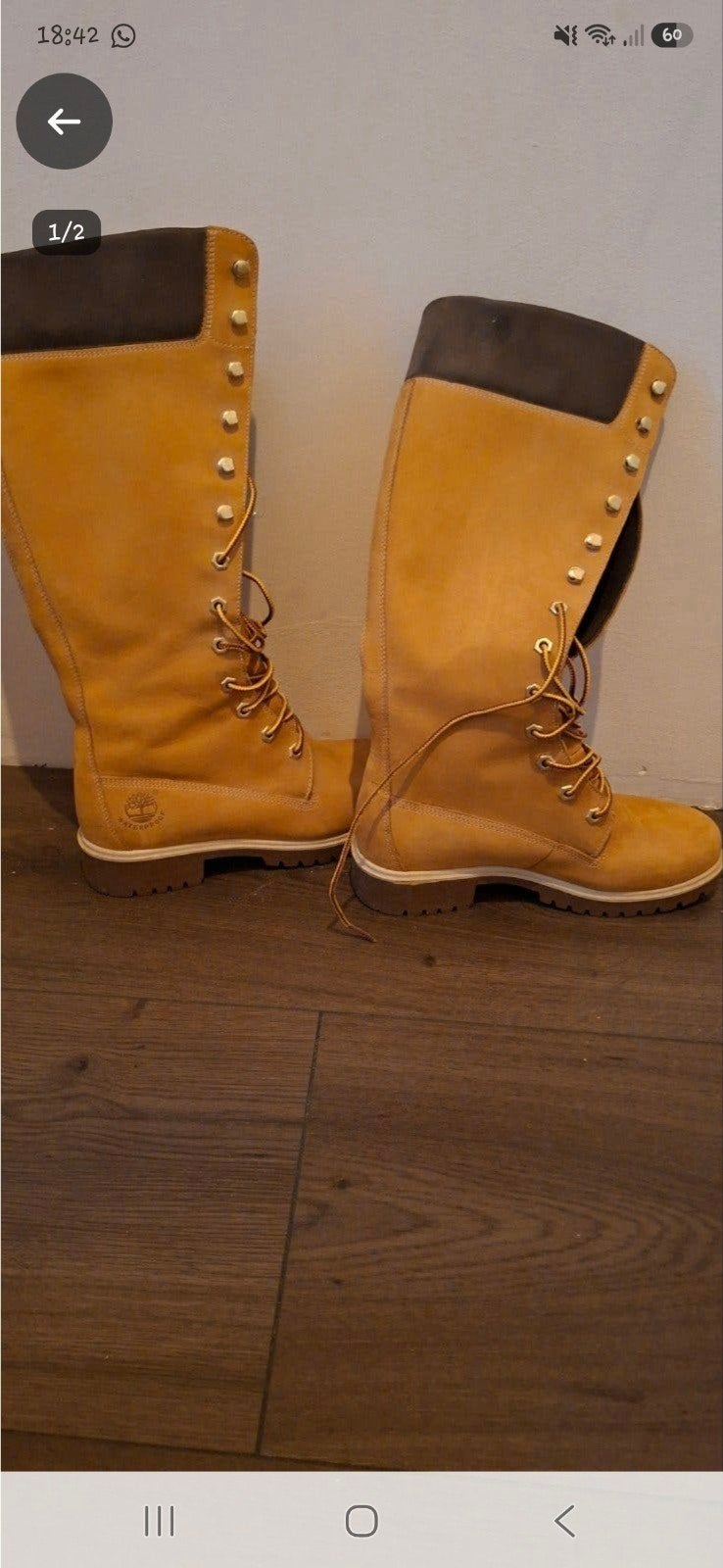 Timberland hoge laarzen, maat 37, Kleding | Dames, Hoge laarzen, Bruin, Ophalen of Verzenden, Timberland