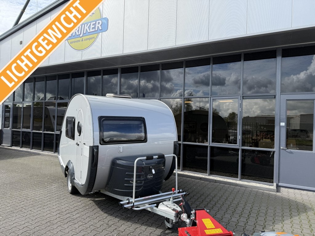 T@B Basic 320 RS Bed/Zit 665KG leeg + Tent BJ2024 Nieuwstaat, Caravans en Kamperen, Caravans, Lengtebed, Tot en met 2, Bedrijf