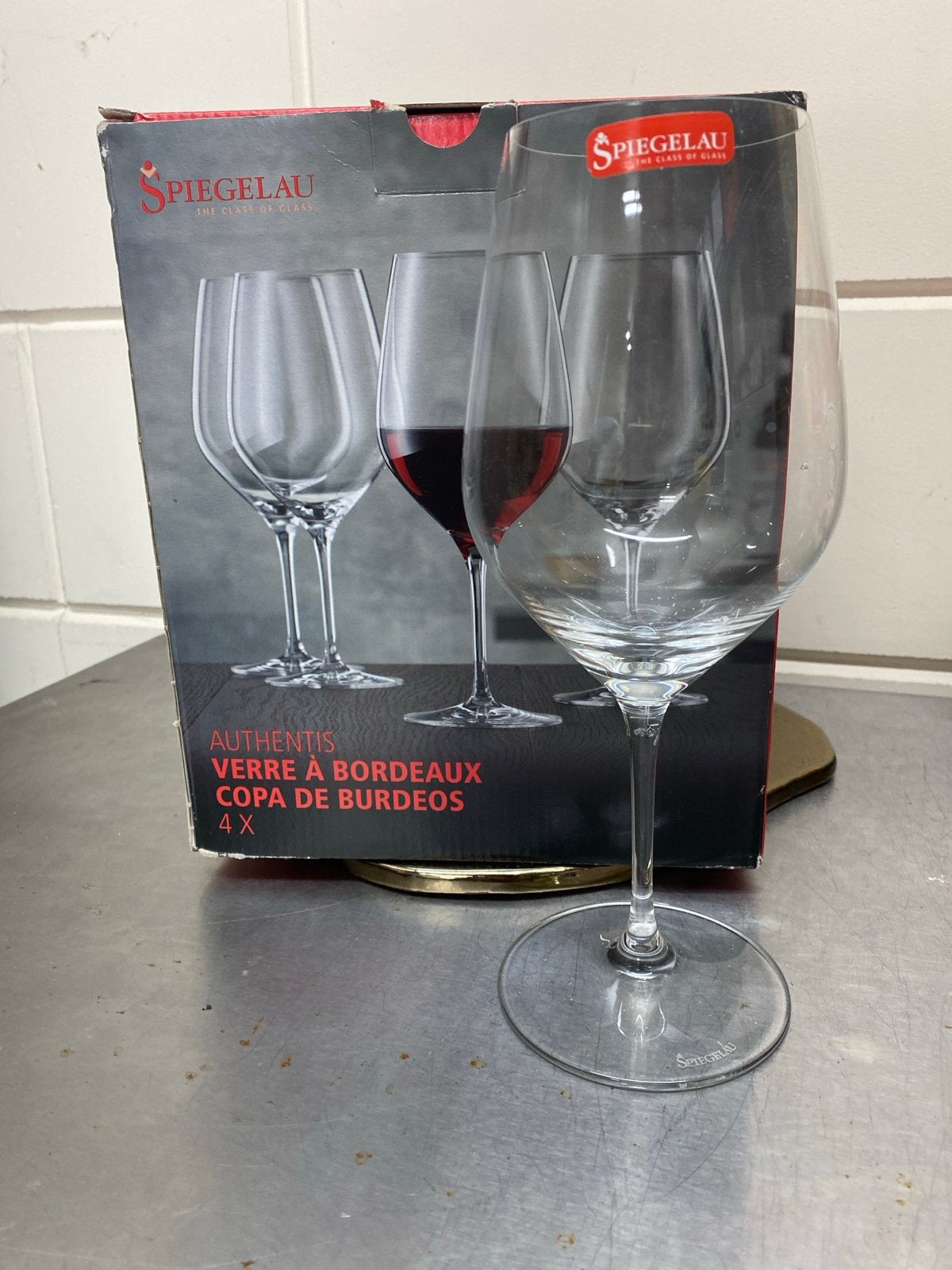 3x Nieuwe Spiegelau Authentis Bordeaux wijnglazen (4 stuks), Glas, Onbekend, Nieuw, Ophalen of Verzenden