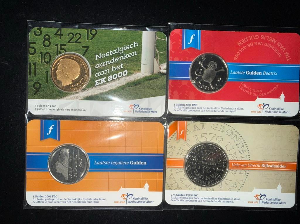 Diverse coincards, Ophalen of Verzenden, Nederland, Munten
