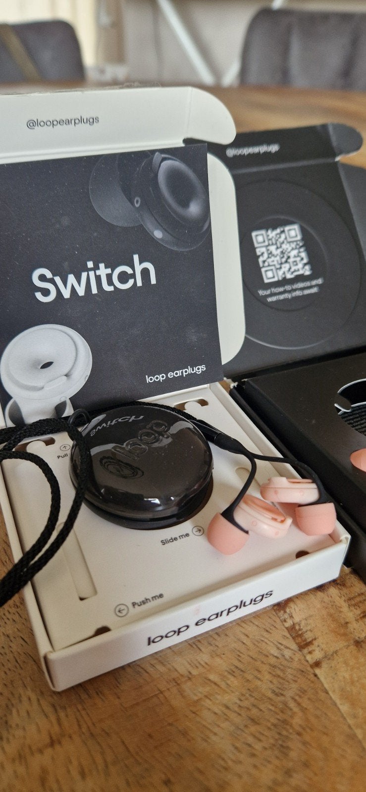 Loop Switch Oordopjes met Link koord- Nieuwstaat, Ophalen of Verzenden, Zo goed als nieuw, Overige merken