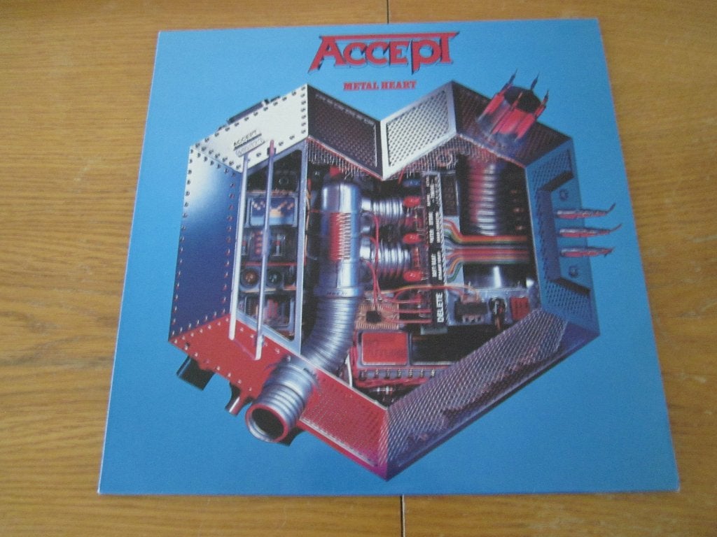 Accept - Metal Heart 1985	Indisc DIL 3580 België LP, LP, Heavy metal, Zo goed als nieuw, 12 inch