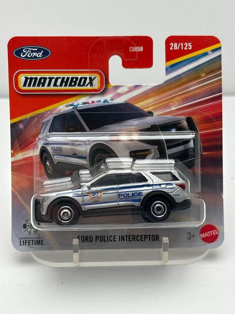 Matchbox Ford Police Interceptor - Nieuw in verpakking, Auto, Nieuw, Ophalen of Verzenden, Mattel