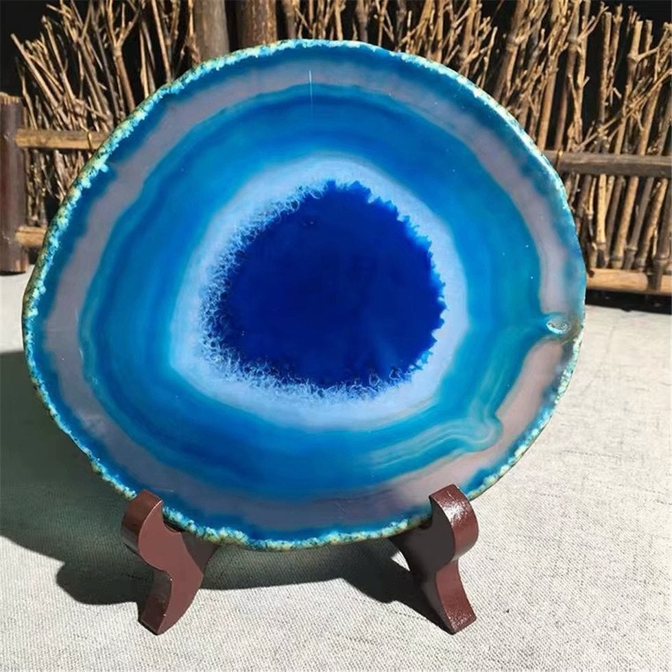 Blauwe Agaat Natuursteen, Sieraden, Tassen en Uiterlijk, Edelstenen, Verzenden, Nieuw