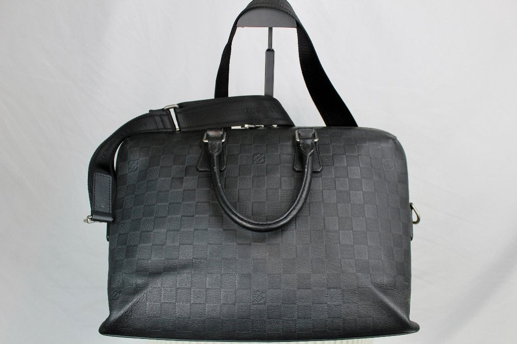 Louis Vuitton Porte Documents Onyx - 1231, Gebruikt, Zwart, Aktetas of Boekentas, Ophalen of Verzenden