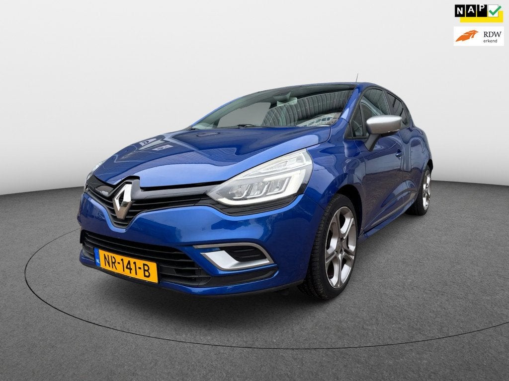 Renault Clio 1.2 TCe GT-Line NAP NAVI CLIMA CRUISE LED, Auto's, Voorwielaandrijving, Stof, Gebruikt, Blauw