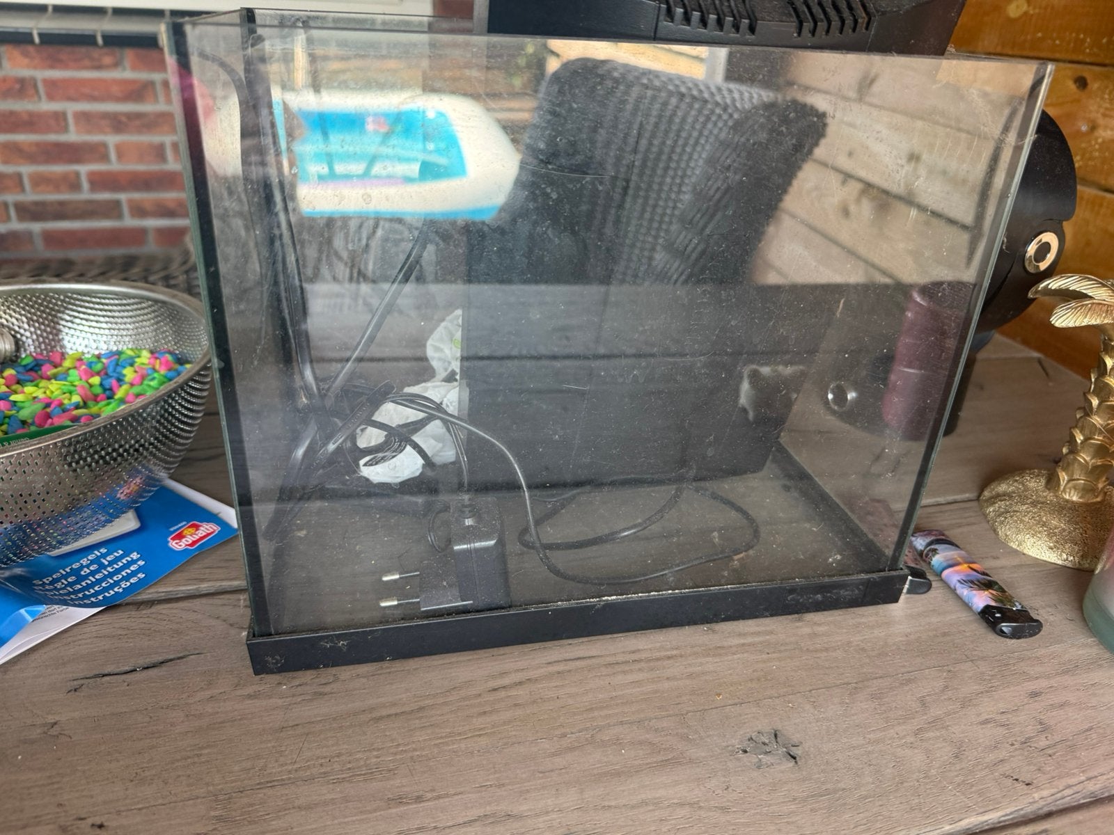 Aqarium met pomp, lamp etc, Ophalen, Overige merken, Zo goed als nieuw, Leeg aquarium