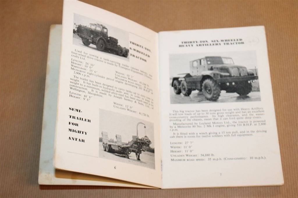 Britse Legervoertuigen —Tanks & Kanonnen Vintage Boekje 1955, Ophalen of Verzenden, Tweede Wereldoorlog, Gelezen, Overige onderwerpen