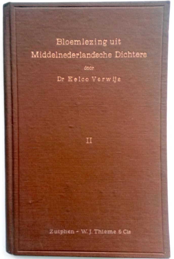 Dr Eelco Verwijs - Bloemlezing uit Middelnederlandsche dicht, Ophalen of Verzenden