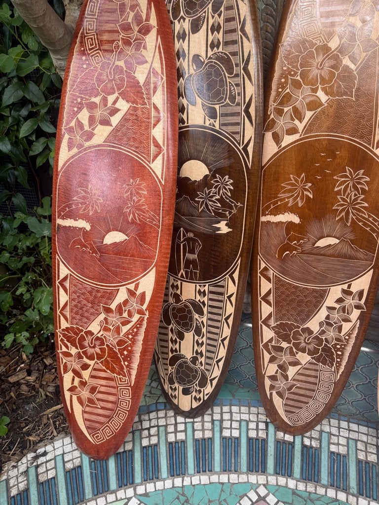 Foto 12 van Surfplank handwerk wanddecoratie Bali Boho mancave Indonesie