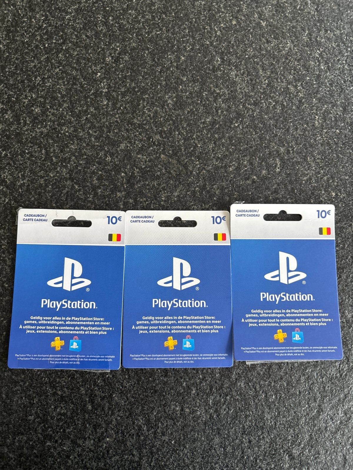 PlayStation Store Cadeaukaarten - 3x €10, Ophalen, Nieuw, Overige typen, PlayStation 4