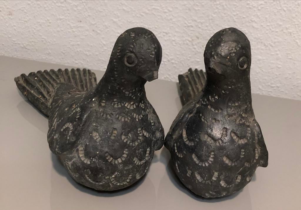 Decoratieve vogels van steen - set van 2, Ophalen