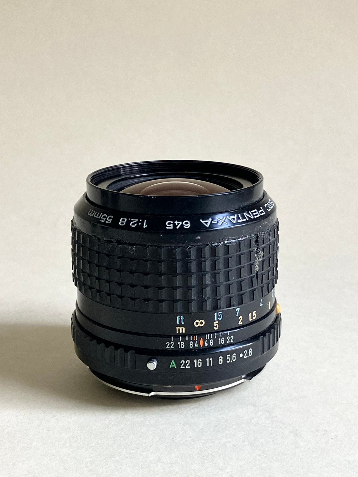 Pentax-A 645 55mm 2.8 lens, Ophalen of Verzenden, Zo goed als nieuw, Standaardlens