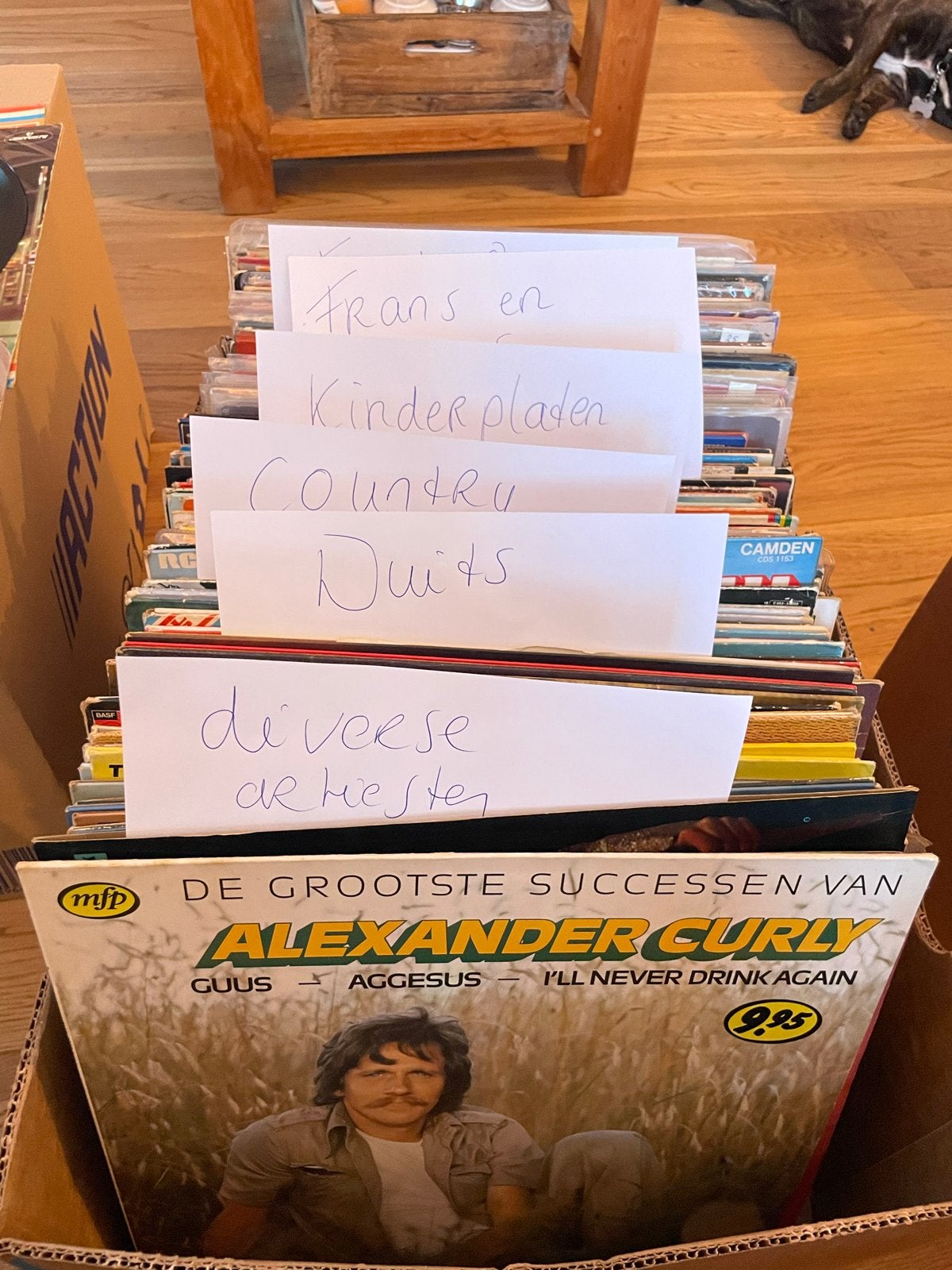 Doos vol lp's - Diverse genres, goede staat, Ophalen, Gebruikt, 12 inch
