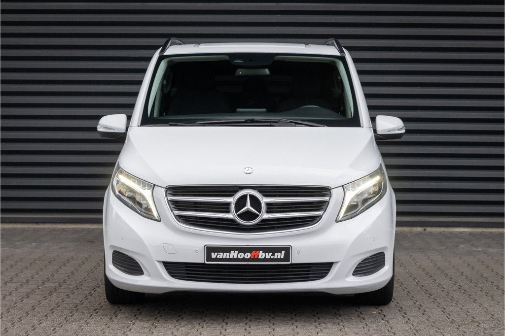 Mercedes-Benz V-Klasse 220 d Lang Edition LED - 8 zitplaatse, Auto's, Automaat, Gebruikt, 2000 kg, Wit